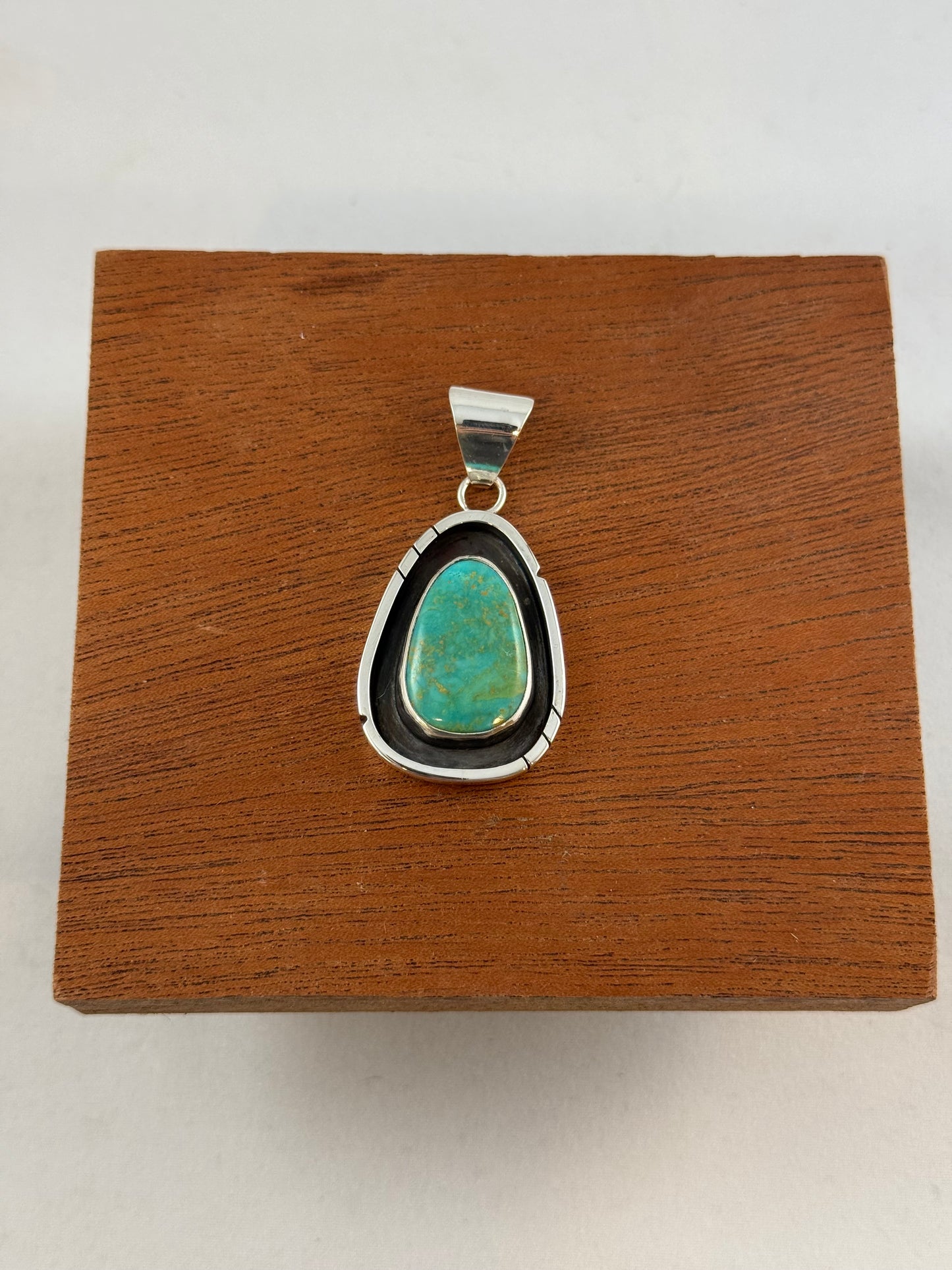 Royston Turquoise Shadowbox Pendant