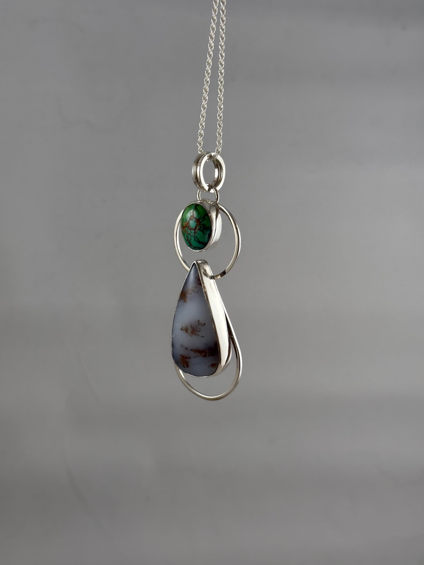 Sonoran Gold & Agate Circles Pendant