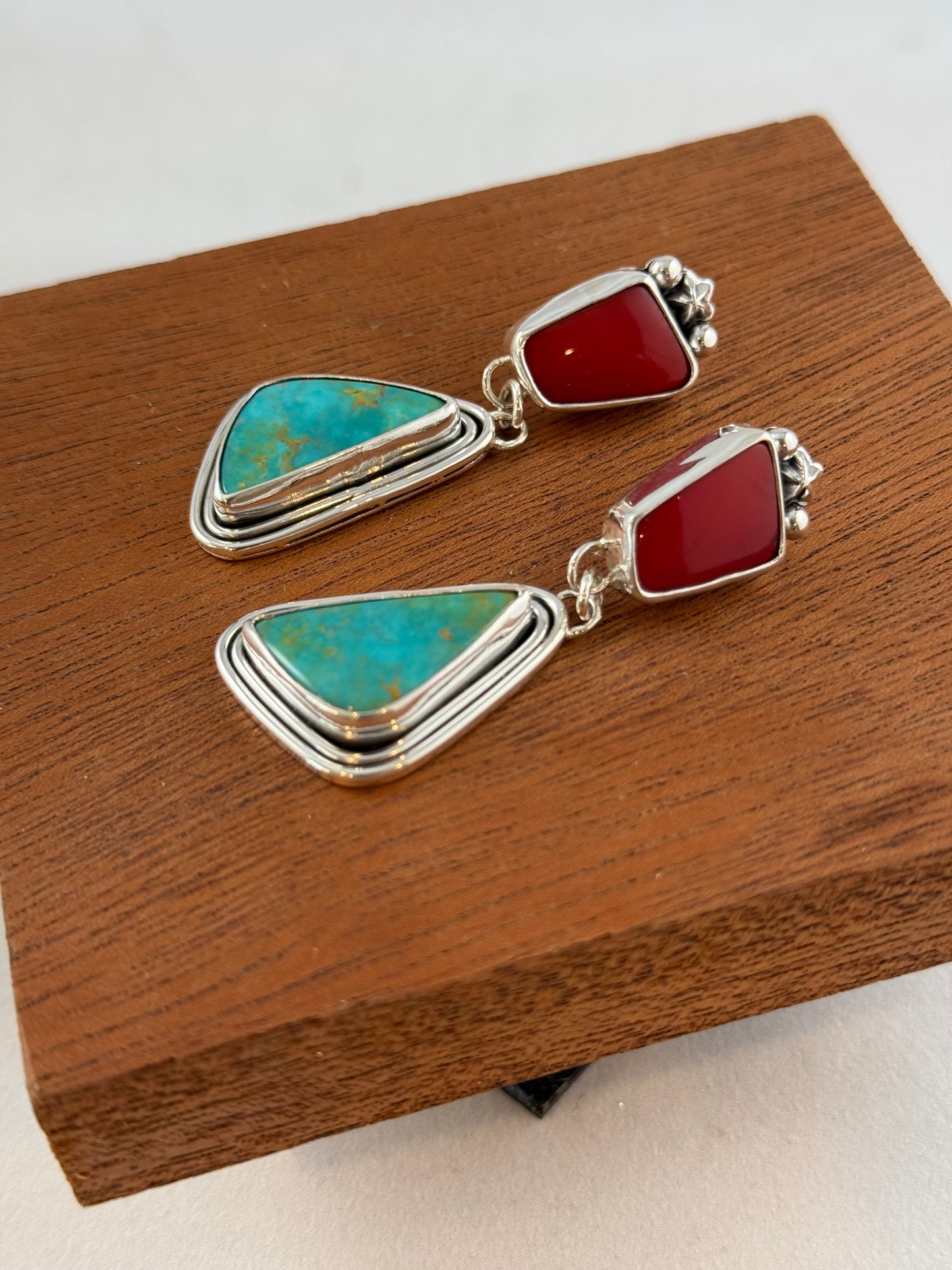 Rosarita & Kingman Turquoise Drop Earrings