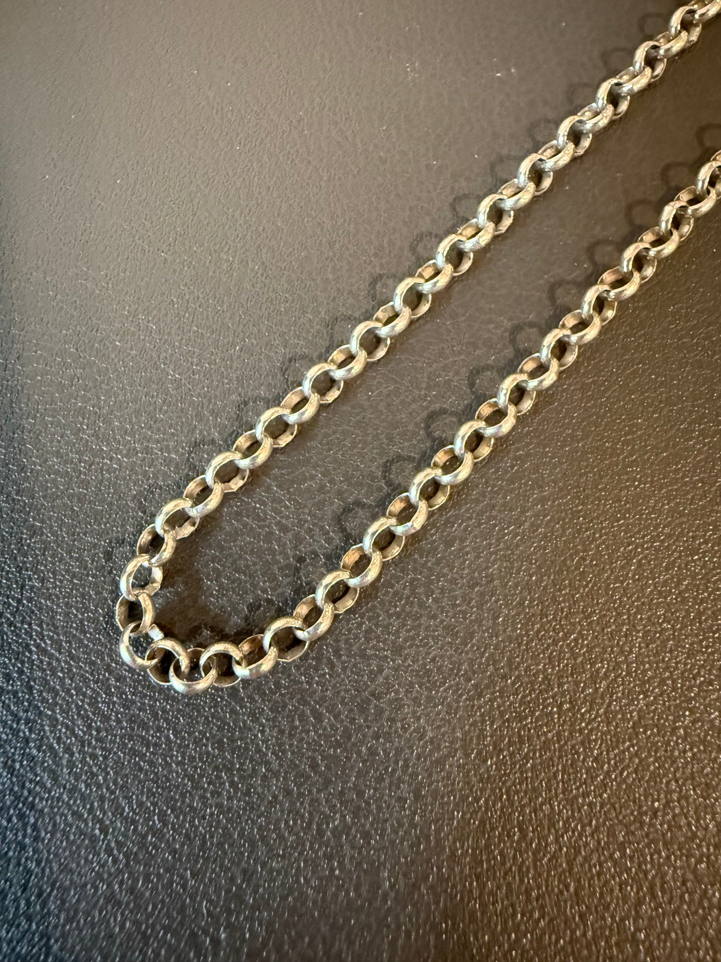 Sterling Silver Round Rolo Chain 3.7mm