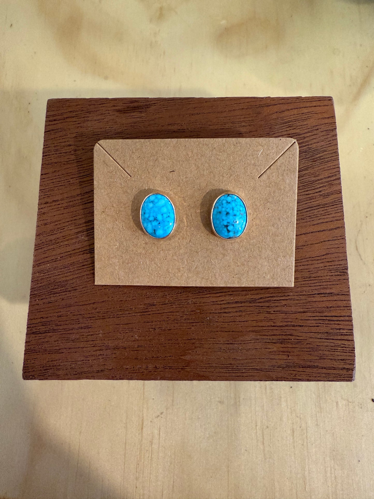 Kingman Turquoise & Gold Fill Studs