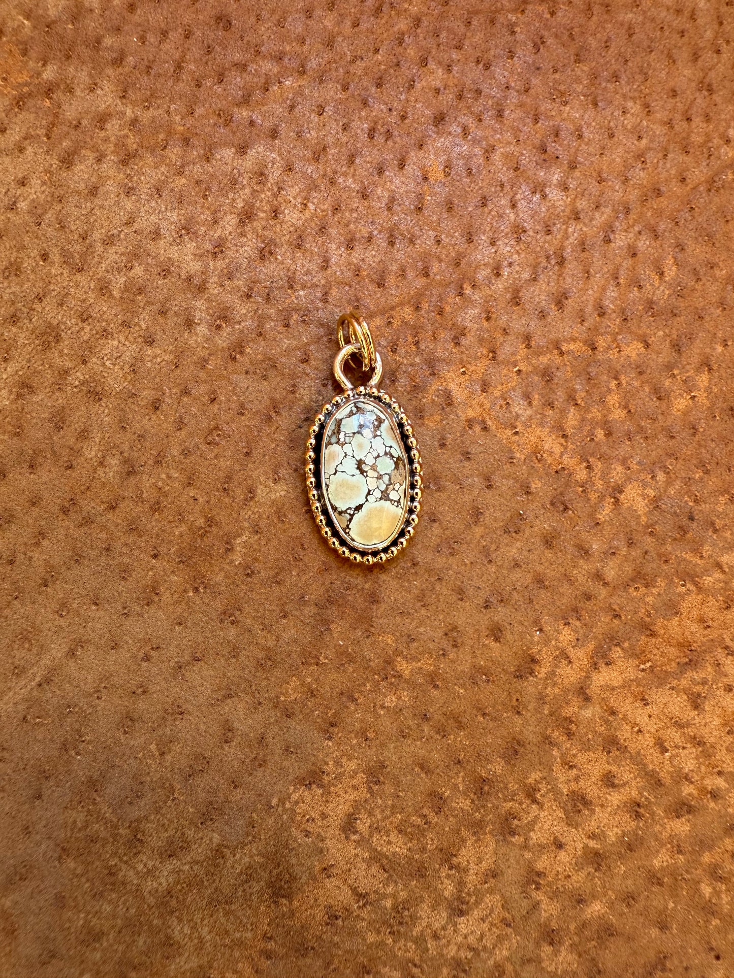 Gold Fill & Sterling Silver Treasure Mountain Turquoise Pendant