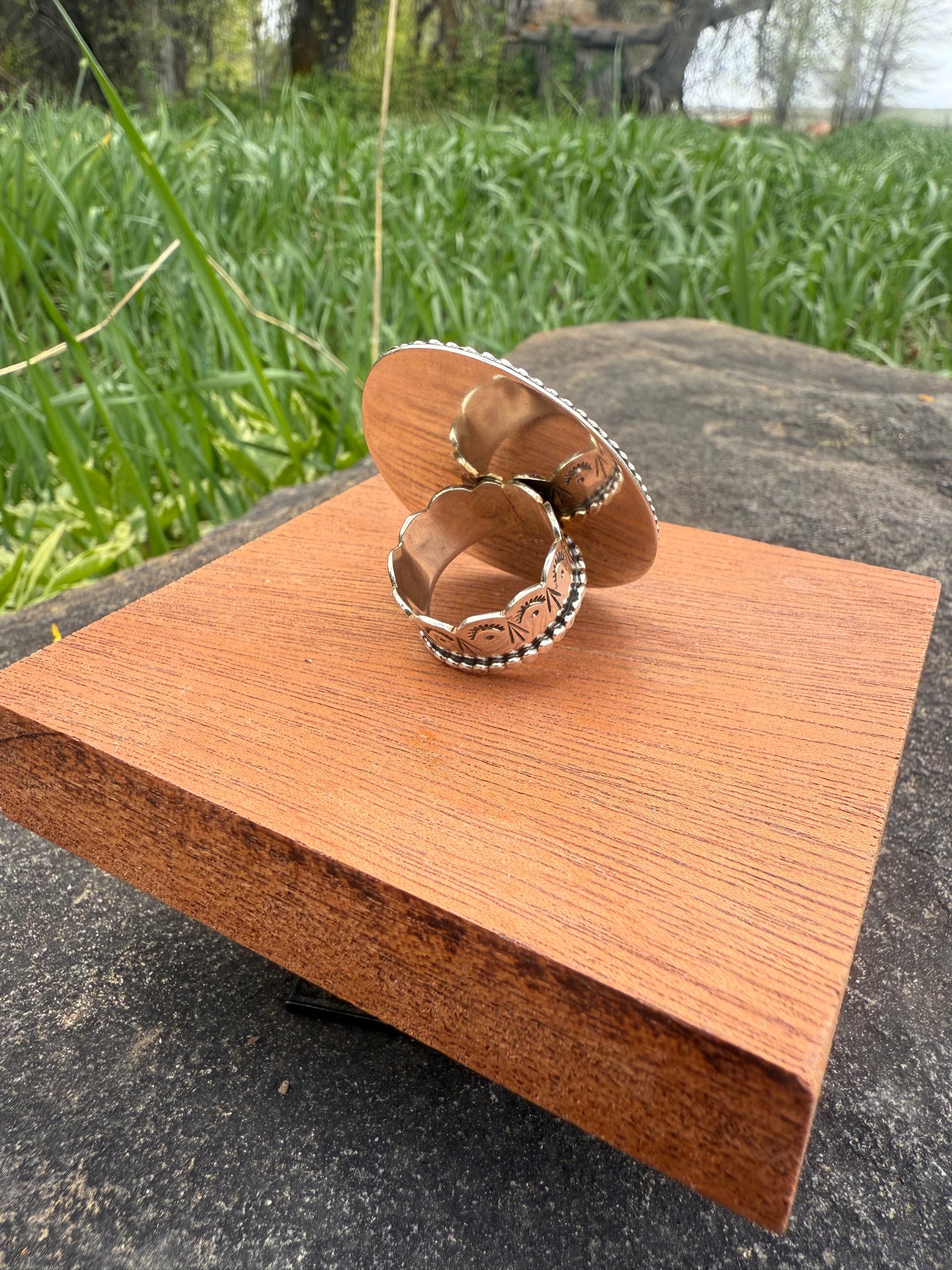 Bluebird Turquoise Shadowbox Ring
