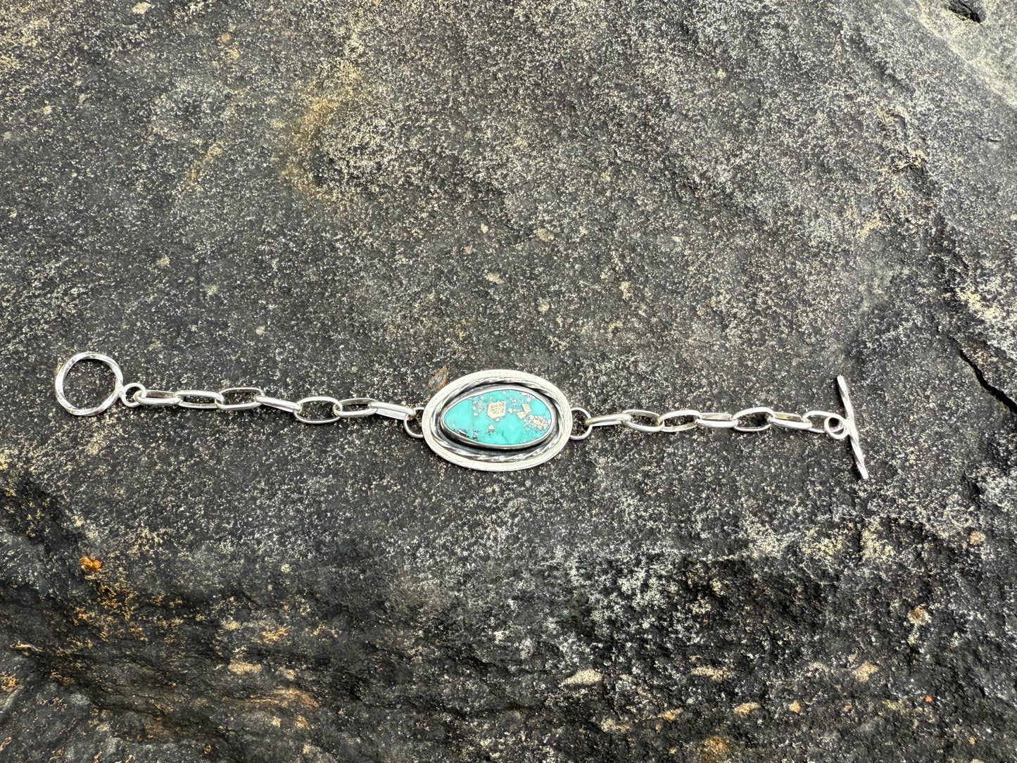 Campitos Turquoise Chain Link Bracelet