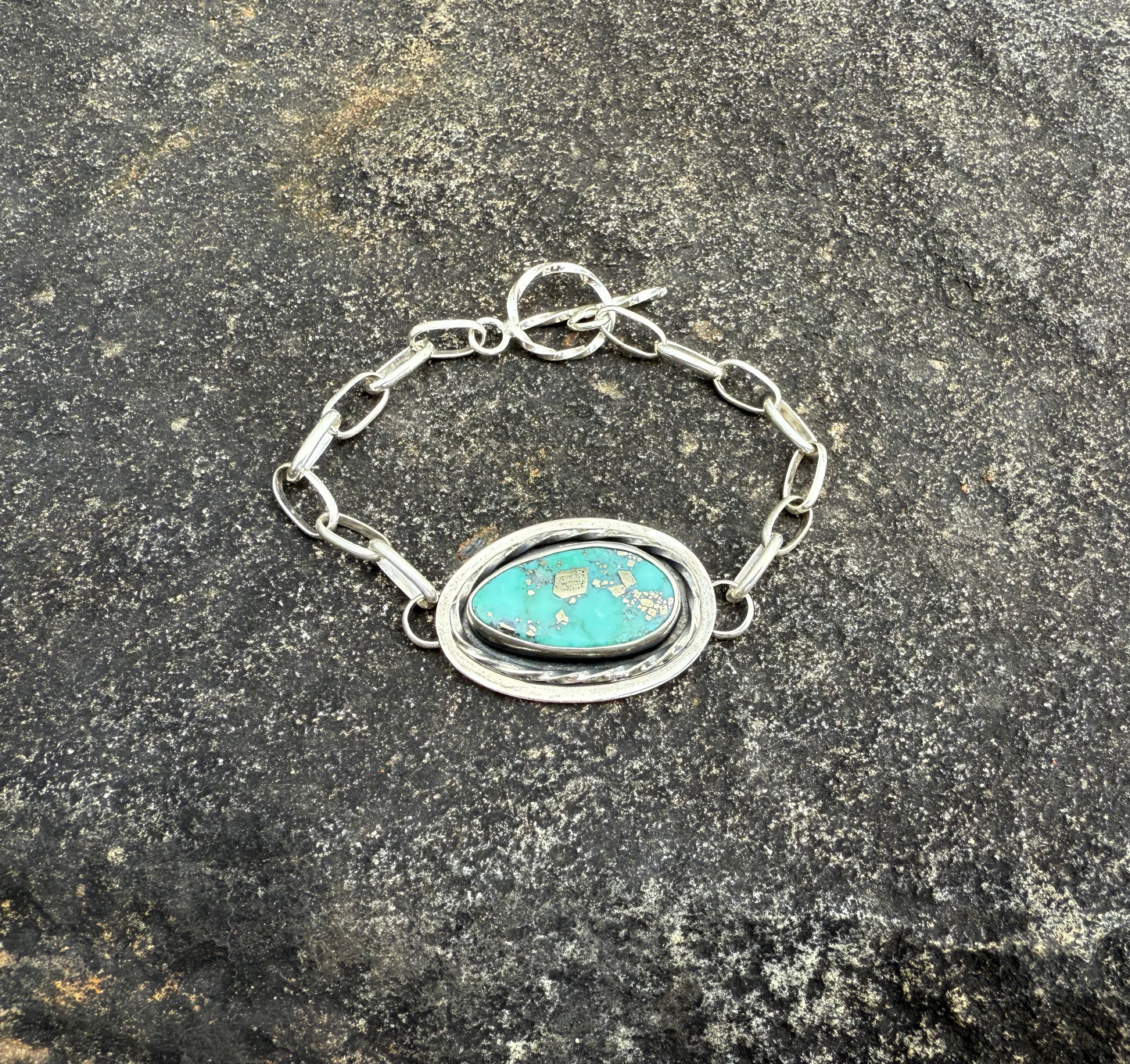 Campitos Turquoise Chain Link Bracelet