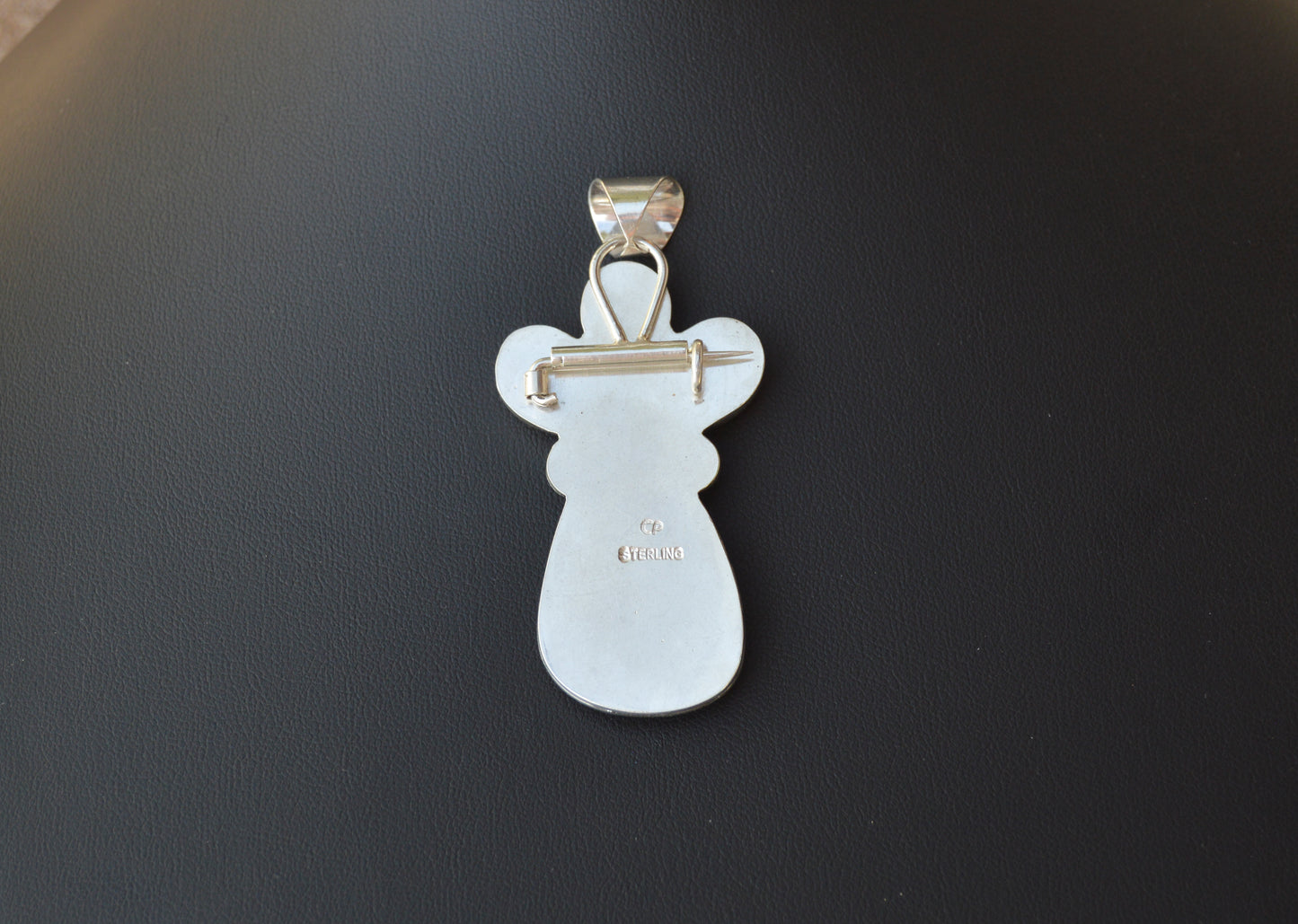 Chilean Turquoise & Spiny Oyster Pin/Pendant