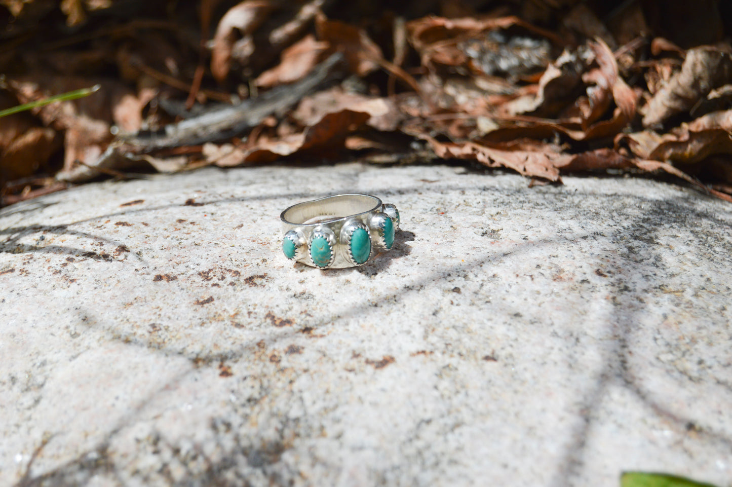 Carico Lake Turquoise Multi-Stone Ring - Size 8.5
