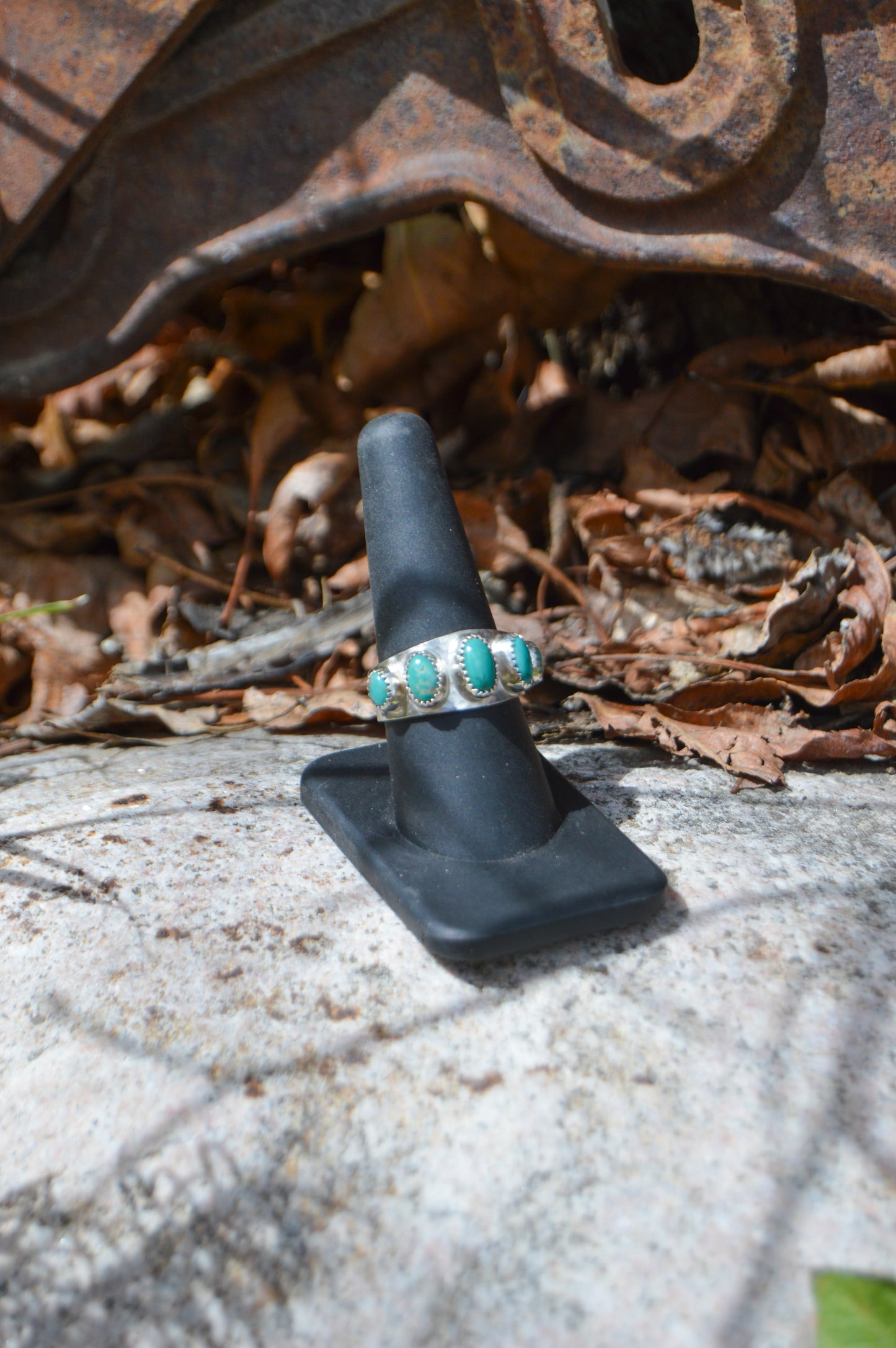 Carico Lake Turquoise Multi-Stone Ring - Size 8.5