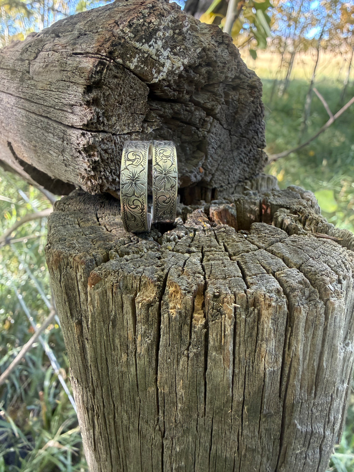 Sterling Engraved Hoop Earrings
