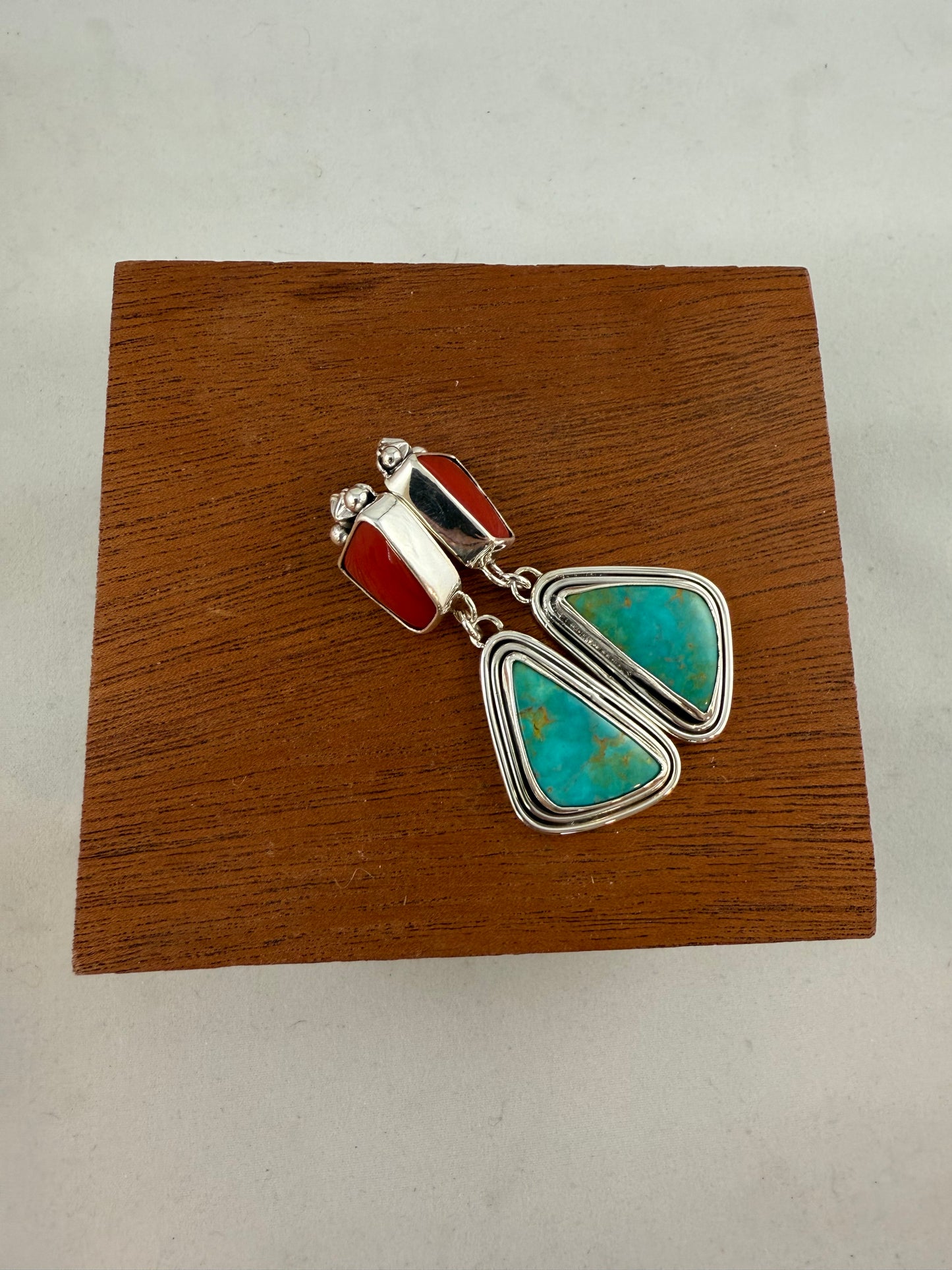 Rosarita & Kingman Turquoise Drop Earrings
