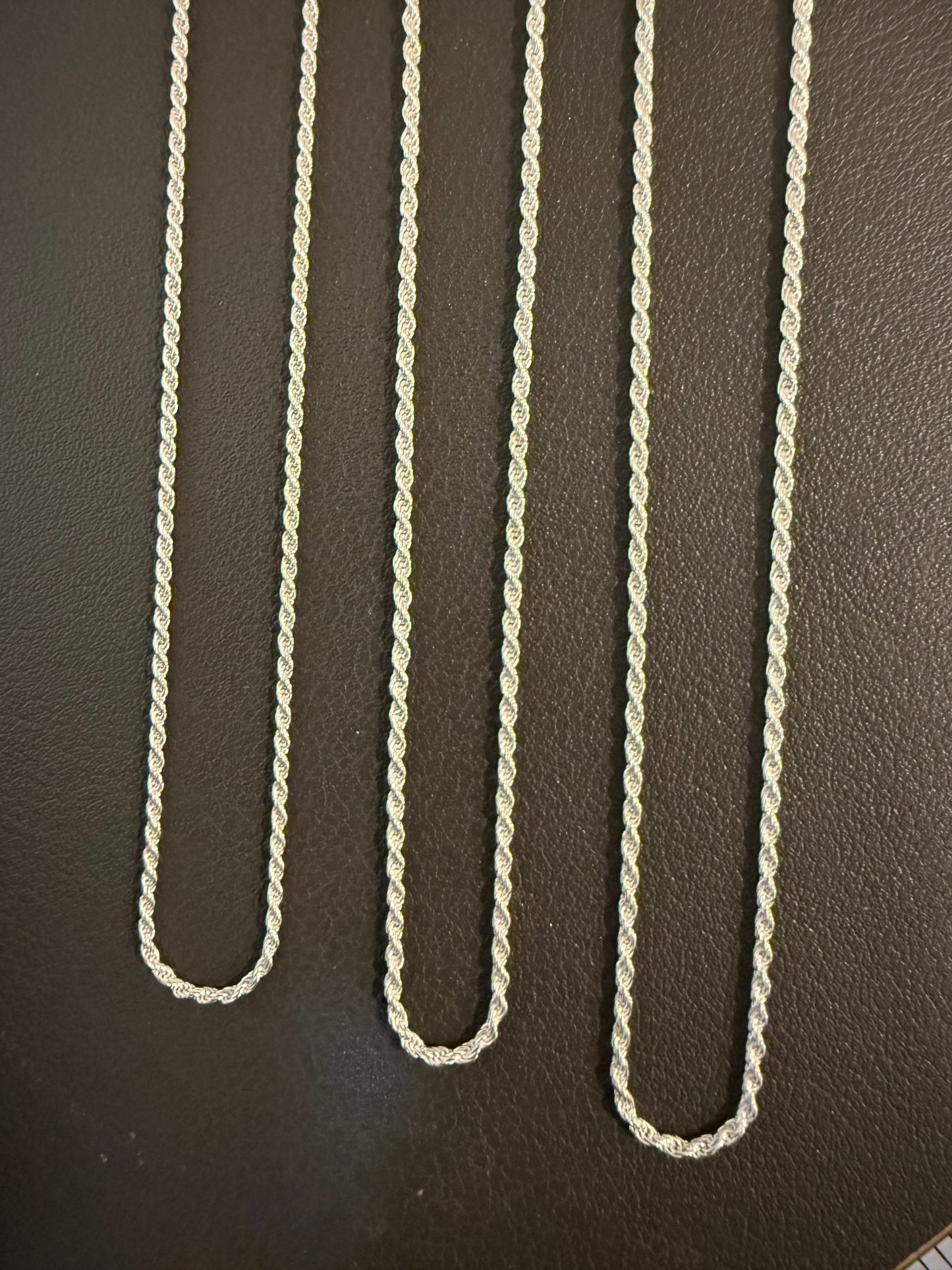 Sterling Silver French Rope Chain 1.4mm