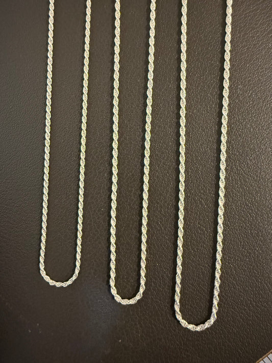 Sterling Silver French Rope Chain 1.2mm