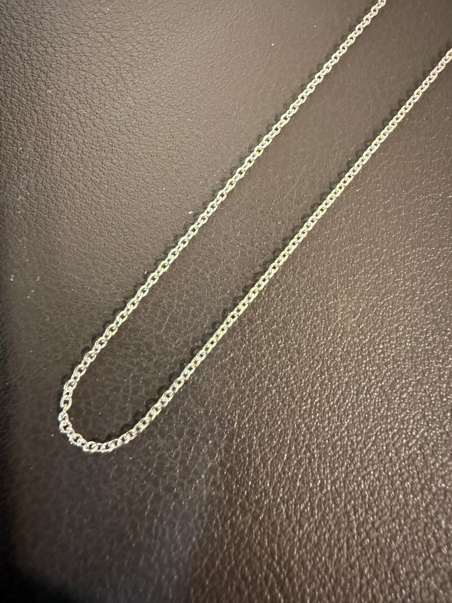 Sterling Silver Round Cable Chain 1mm