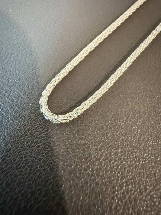 Sterling Silver Round Wheat Chain 1.6mm