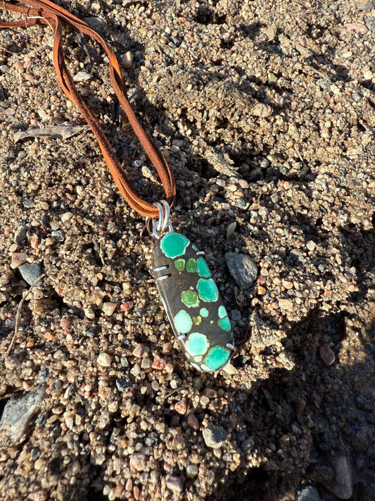 Bamboo Mountain Turquoise Prong Pendant
