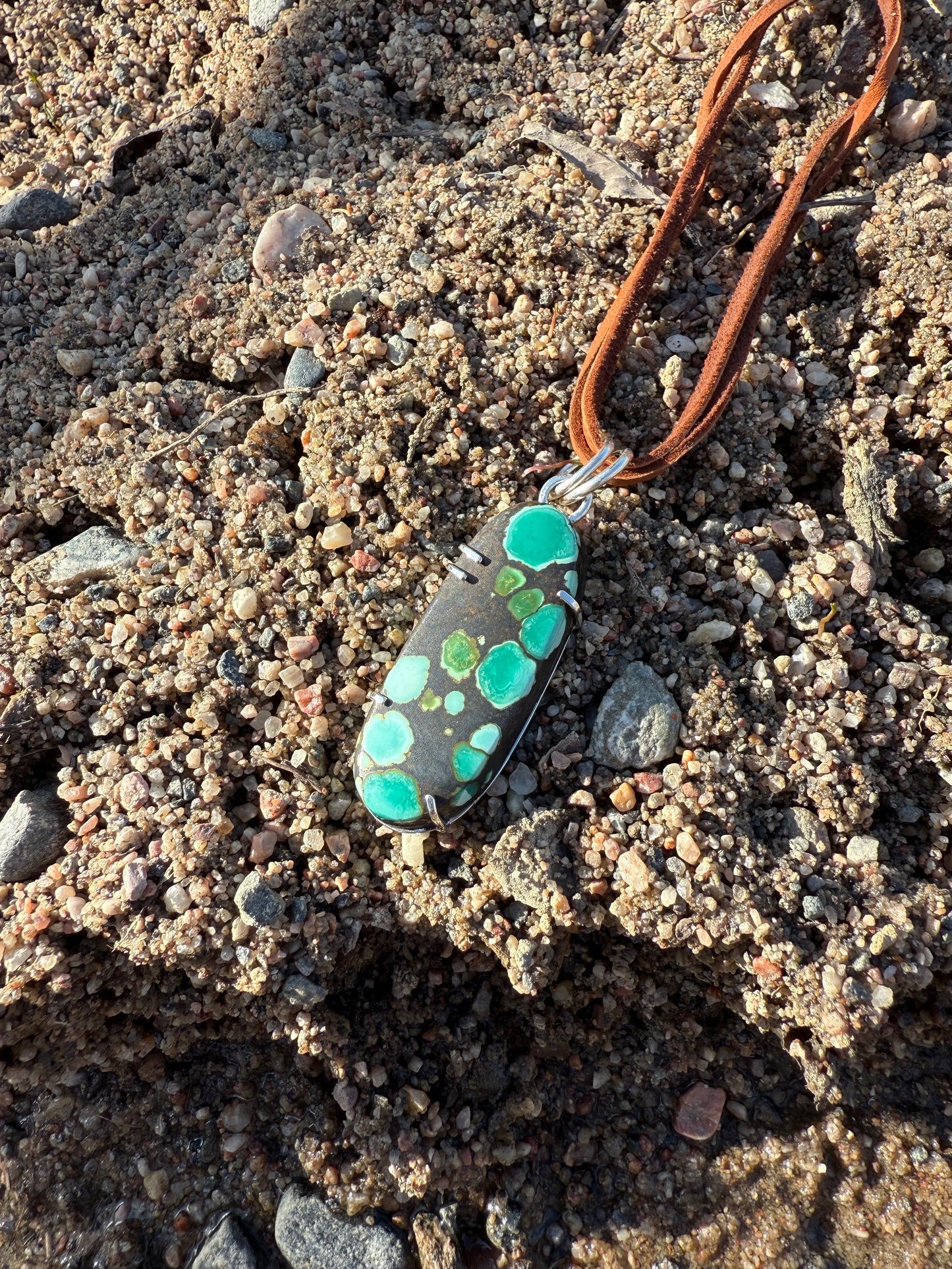 Bamboo Mountain Turquoise Prong Pendant