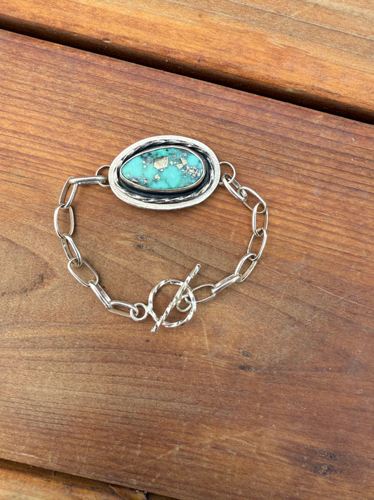 Campitos Turquoise Chain Link Bracelet