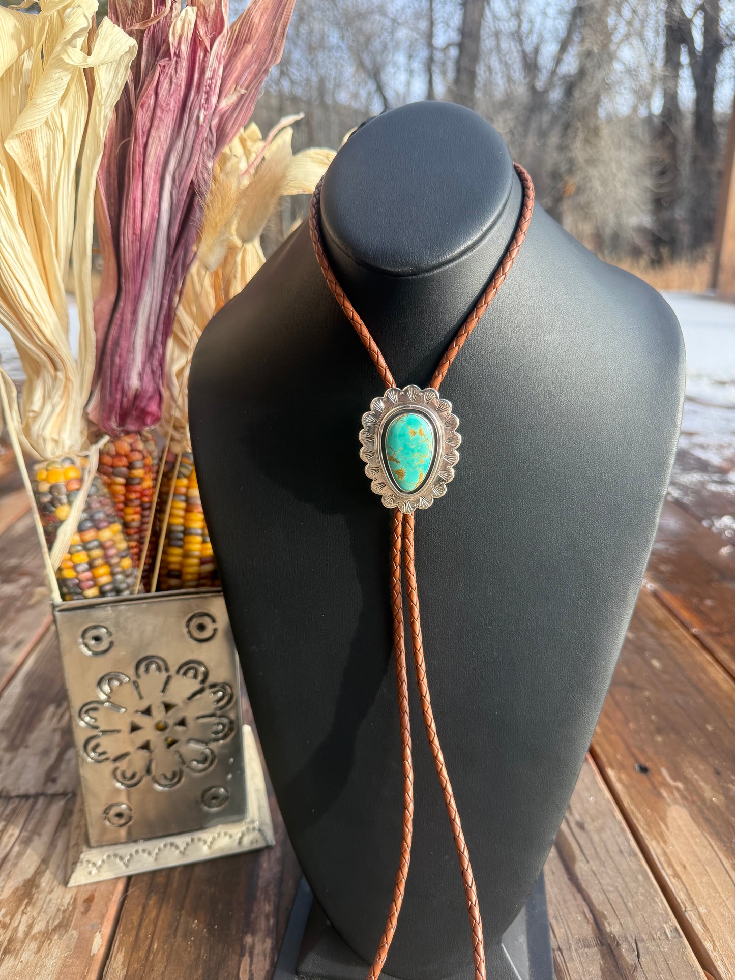 Tyrone Turquoise Bolo