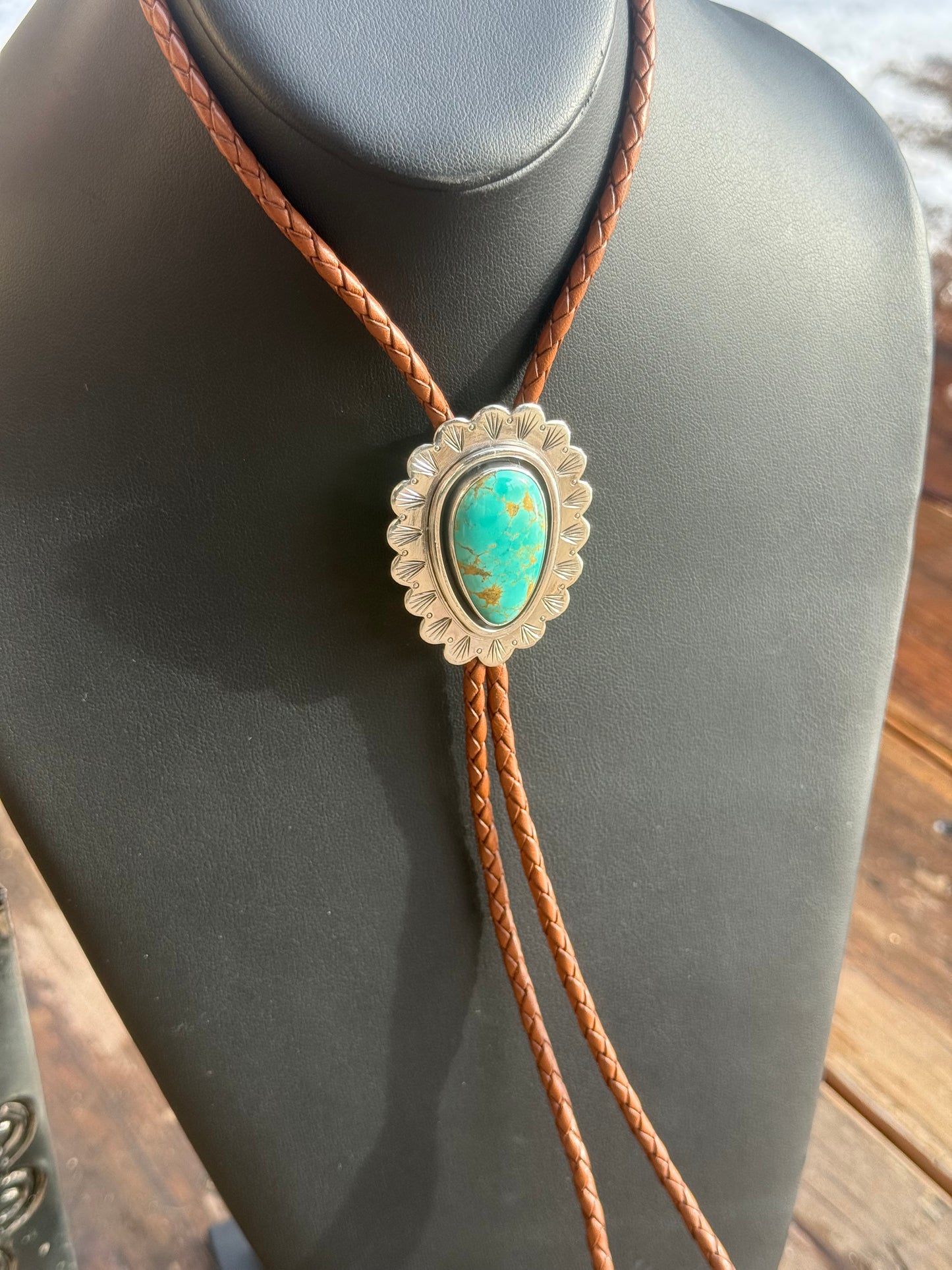 Tyrone Turquoise Bolo