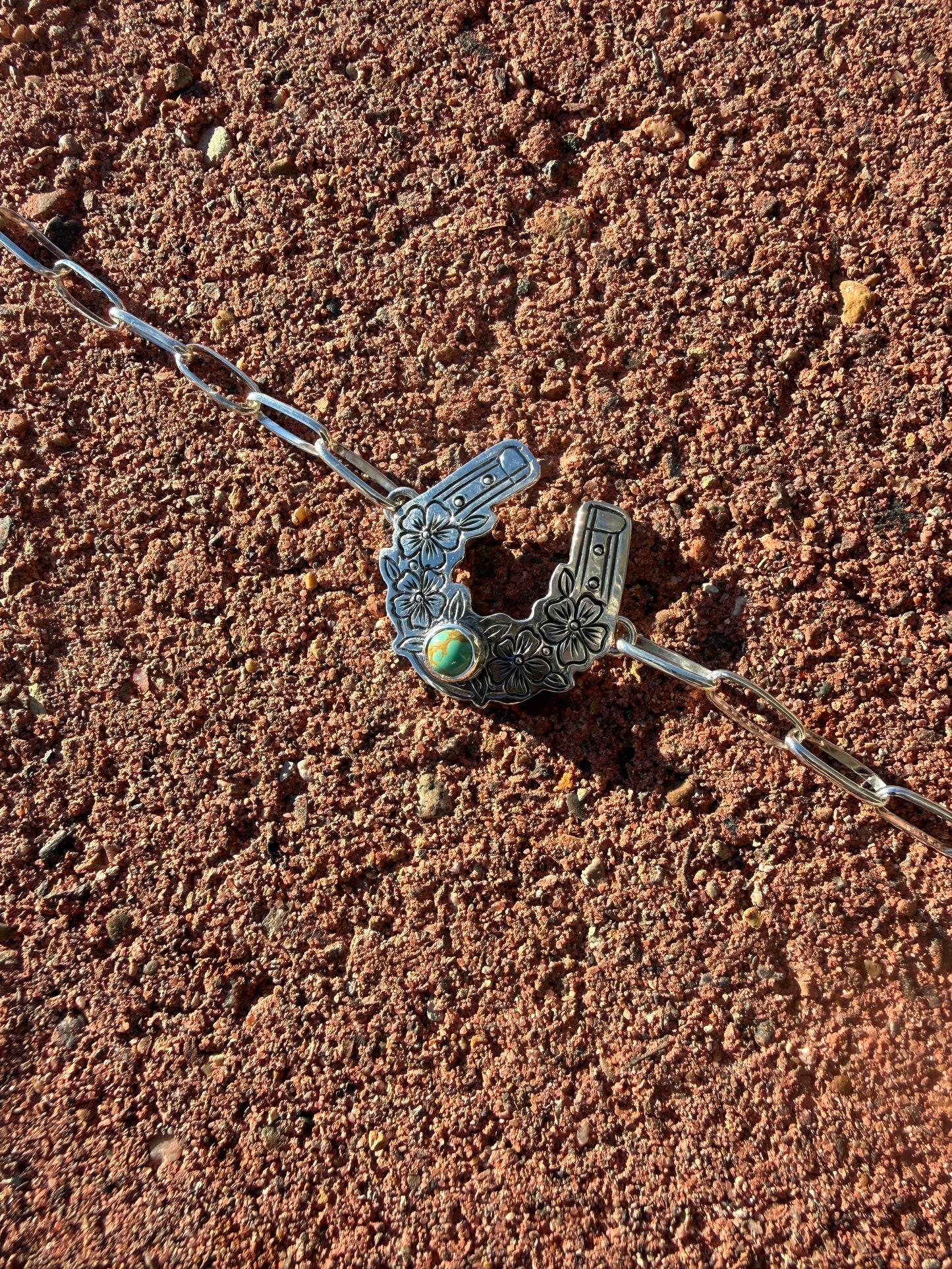 Engraved Lucky Horseshoe Link Bracelet