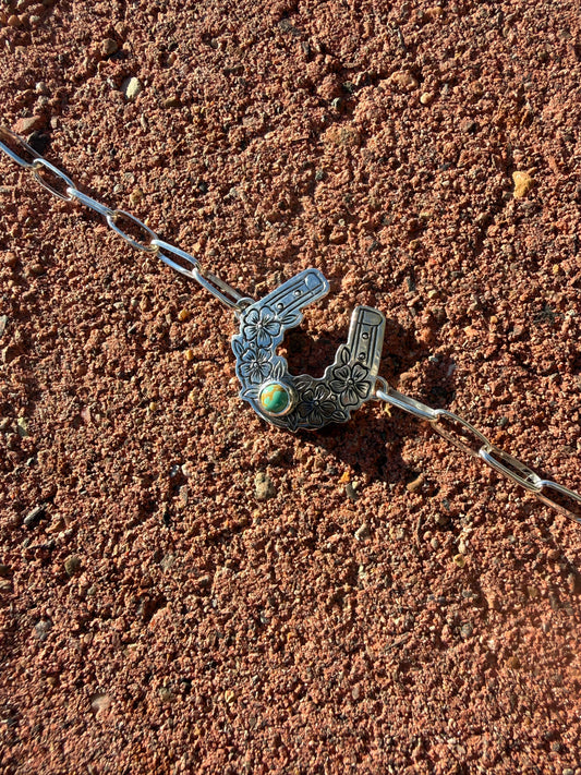 Engraved Lucky Horseshoe Link Bracelet